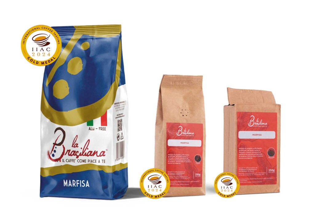 Marfisa Kaffeemischung von La Brasiliana, ausgezeichnet mit Goldmedaille 2024 International Coffee Tasting